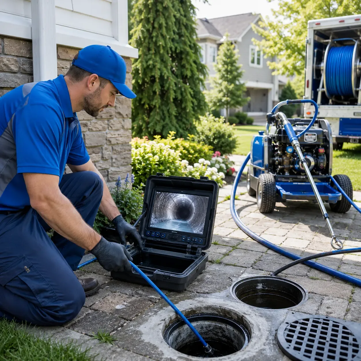 Outdoor drain cleaning professionals serving Dale, WI