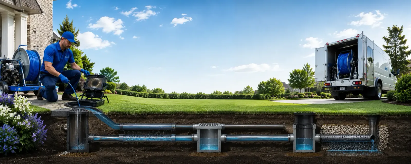 Outdoor drain cleaning information for Dale, WI
